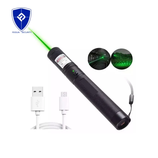 Stylo pointeur laser vert à mise au point réglable haute puissance 532nm 100 à 10000 mètres gamme laser 009