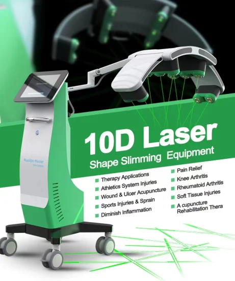 10d Lipolaser Maxlipo Master Slim Svstem Machine 6D Lipo Laser 532nm 635nm Laser Green Red Light Laser Réduction de la cellulite 2023 Nouvelle conception Élimination des graisses